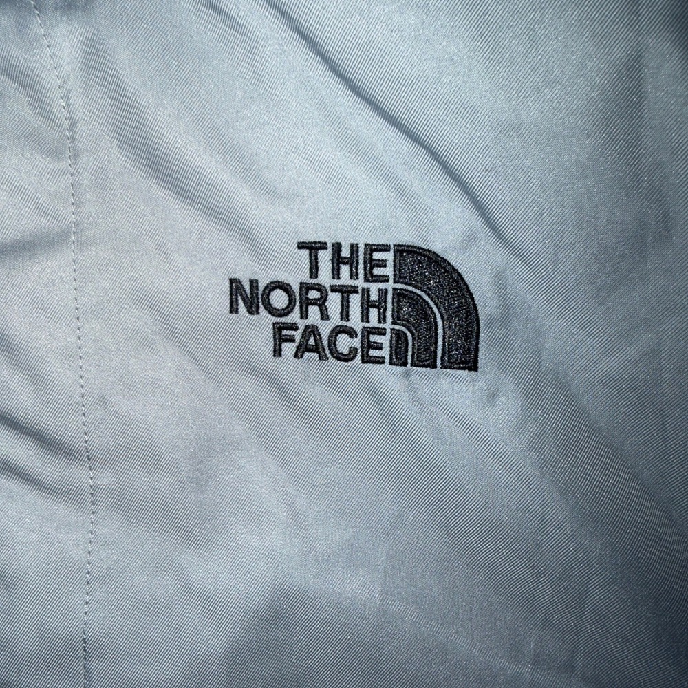The North Face Mens NF0A3RSX Hooded Windbreaker Jacket Olive Green Grey XL - Picture 9 of 9